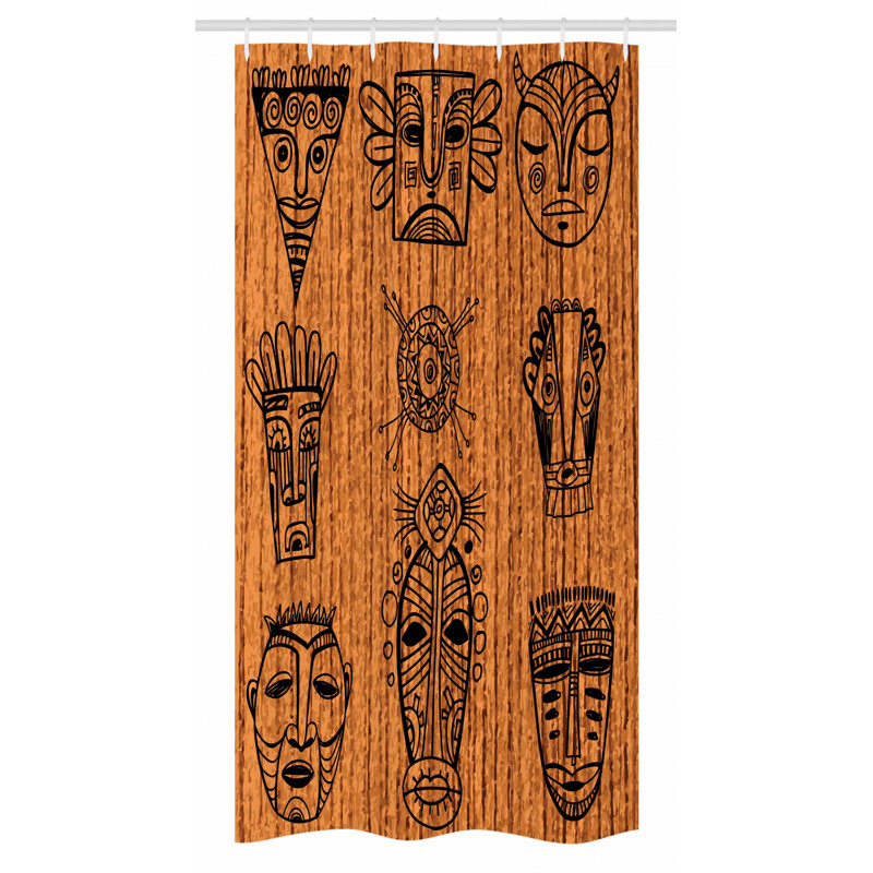 Shower Curtain with Hooks Included, 36" W x 72" L