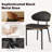 Leather Upholstered Side Dining Chairs Set Metal Frame (Set Of 2)-649414505