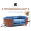 Lit pour chien de luxe en bois massif avec pieds en mousse à mémoire de forme et dossier courbé en bois-1681105710-1699669733