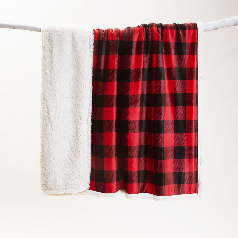 Lumberjack Plaid plush throw