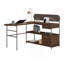 Bureau en L, finition brune
