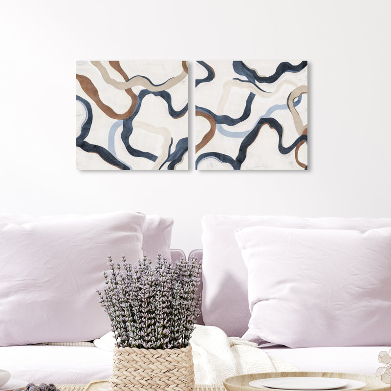 «Paths of Life», ensemble de 2 impressions sur toile, Toile tendue, H 12 po x l 24 po