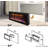 Nazaret WiFi Smart Recessed Wall Mounted Electric Fireplace Insert with Remote, Overheating Protection, Logset and Crystal, Touch Screen, 1500W/750W-1146510312