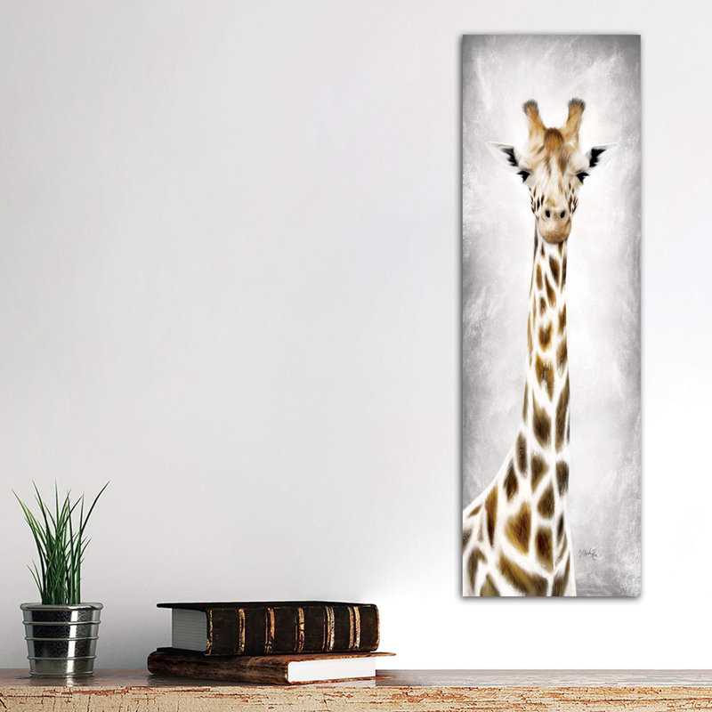 Geri The Giraffe by Marla Rae - Wrapped Canvas Print, 152.4 cm H x 50.8 cm W x 1.91 cm D