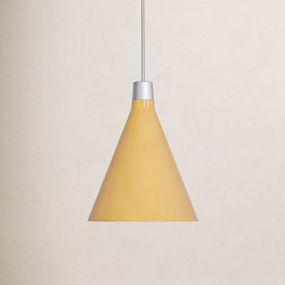 Bower Single Light Steel Aluminium Dimmable Pendant