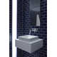 Vox® Ceramic Square Vessel Bathroom Sink with Overflow