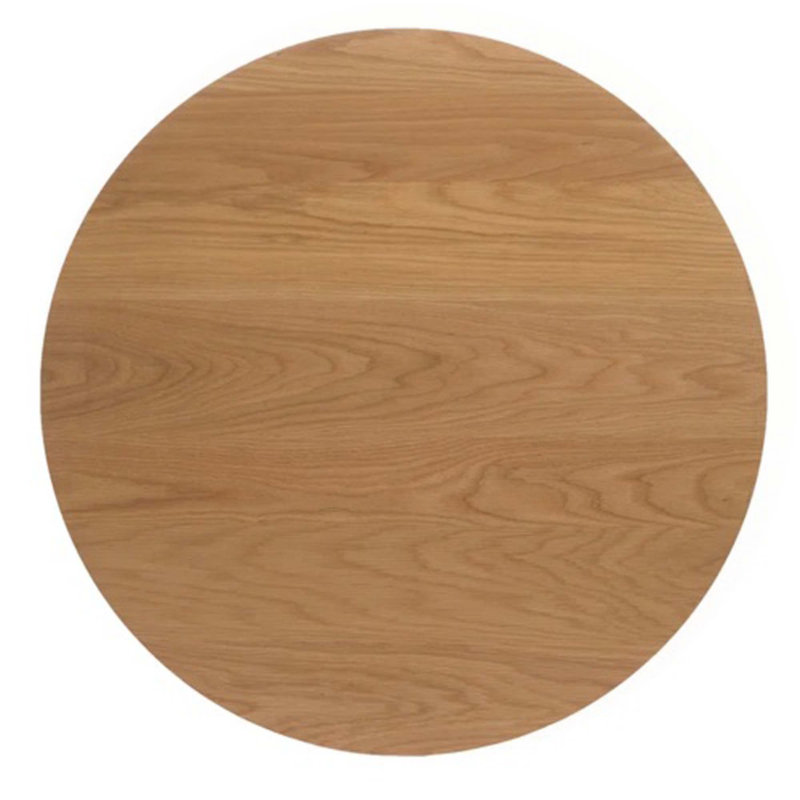 Table de bar ronde en bois Mid-Century, H 42 po x L 31,5 po x l 31,5 po, Chêne