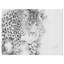 «Black and White Leopard», reproduction d'art sur toile tendue-29496493