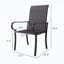 Ensemble de 2 chaises d'extérieur en rotin PE-1416501729-1416501732