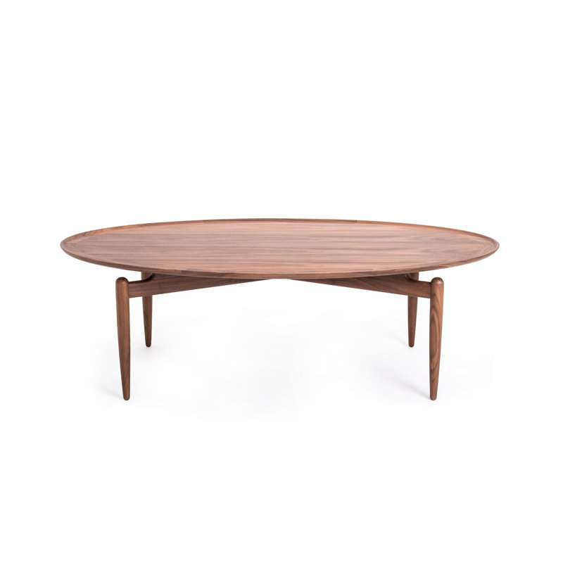 Slow Oval Coffee Table, Natural Oak