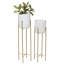 Ensemble de pot de fleurs 100% fer 2 pièces Aitza