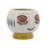 Stoneware Ceramic Planter with Decorative Face Design and Elevated Base for Modern Contemporary Decor-165248137
