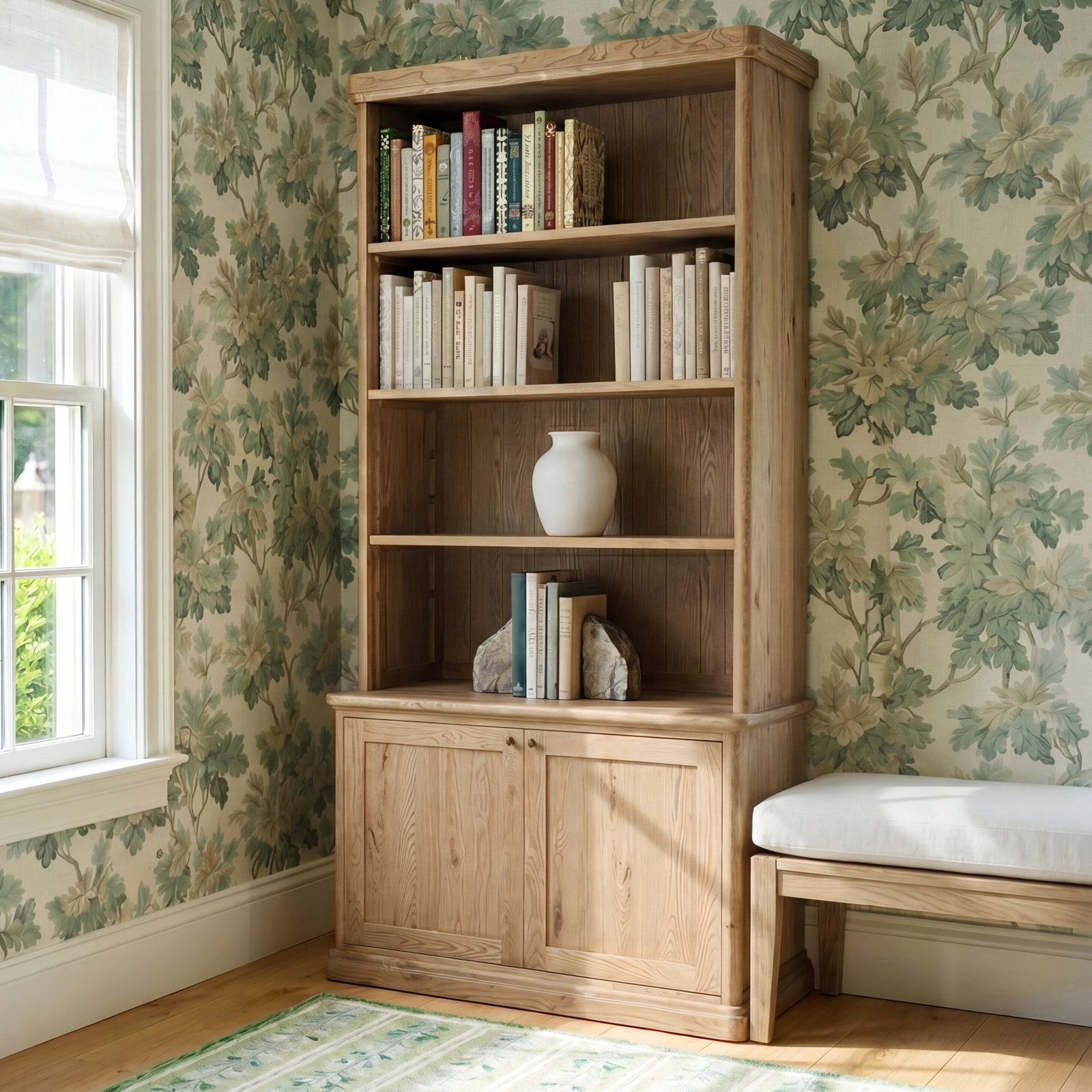 Dumont Bookcase, Worn Oak