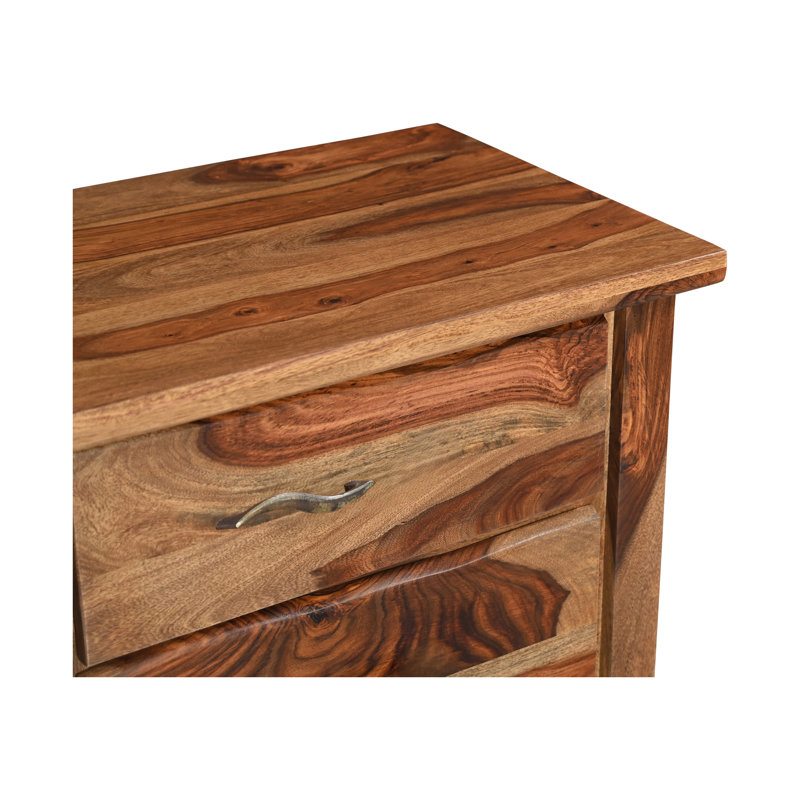 Table de chevet en bois massif Chaliyah