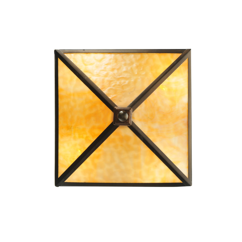4 - Light 20" Unique/Statement Geometric Flush Mount, 2 Light, 10.5" H x20" W x 20" D