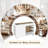  Multi-Functional Storage Island Vanity Console with Glass Display Shelves and Reversible Top, White