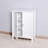 Bathroom Floor Storage Cabinet with Double Door Adjustable Shelf