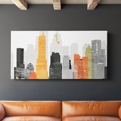 Element City - Toile tendue avec châssis - Prêt à accrocher