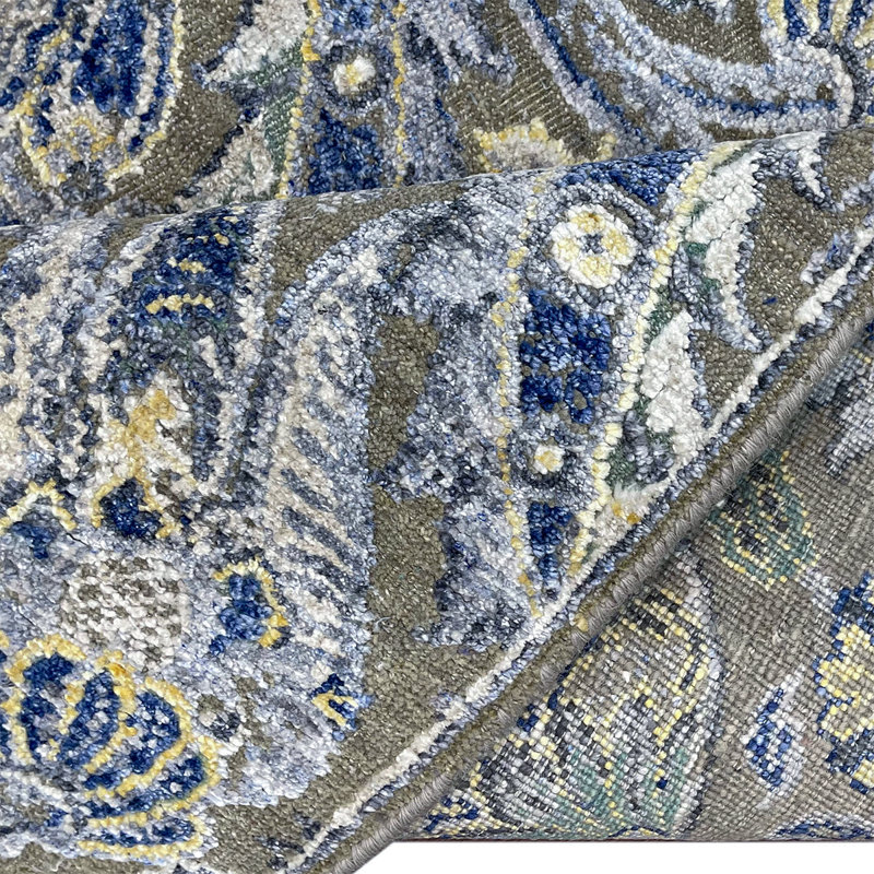 Ikat Area Rug, Rectangle 8' x 10'