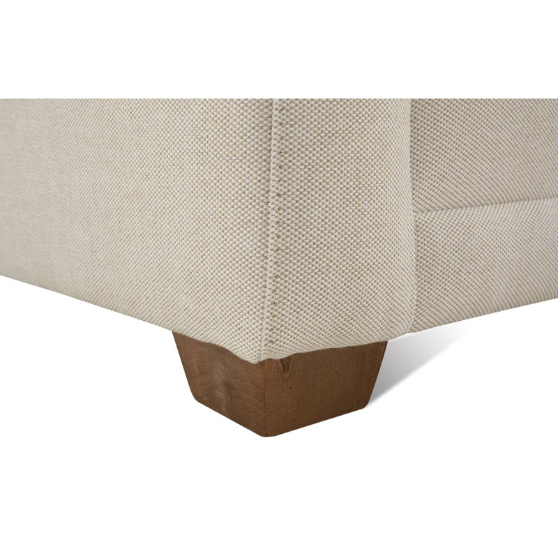 Sylvie Sectional, Cream Cotton Blend
