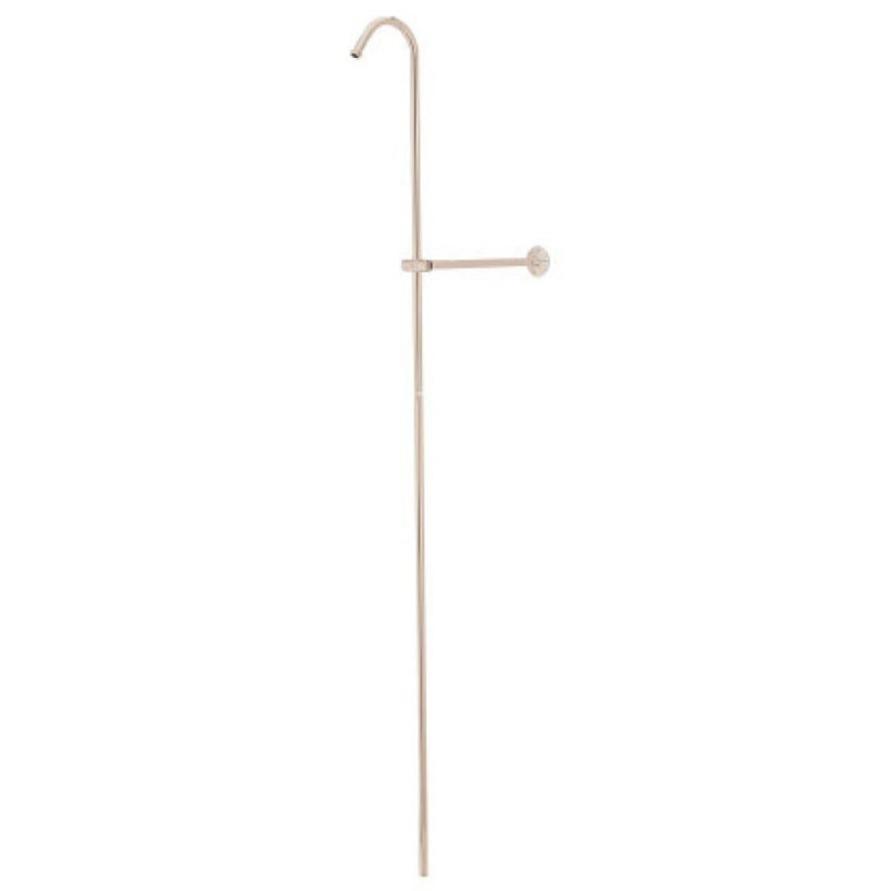 Shower Riser And Wall Support, Satin Nickel