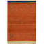 Moroccan Hand-Knotted Wool Area Rug in Rust/Blue/Yellow
