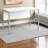 Honore White Finish Computer Desk With Silver Metal Leg, 29.74" H X 46.96" W X 23.38" D