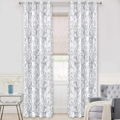 Ensemble de 2 panneaux de rideaux occultants pour chambre à coucher avec rideaux occultant et isolant avec œillets pour salon