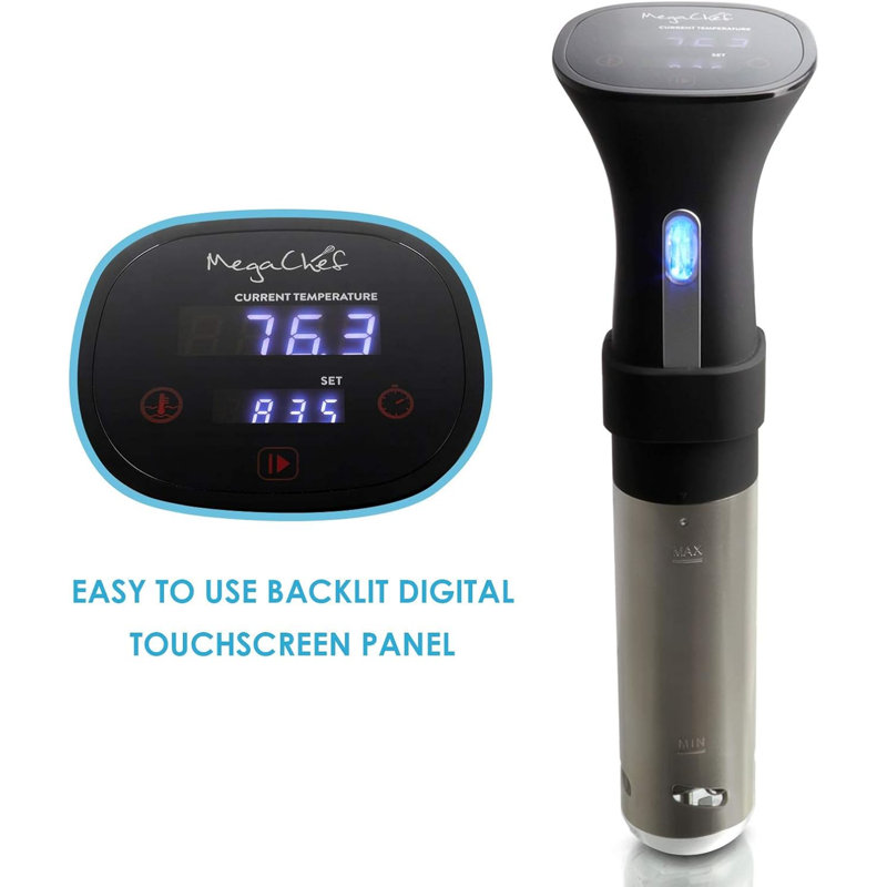Megachef Immersion Circulation Precision Sous-vide Cooker With Digital Touchscreen Display