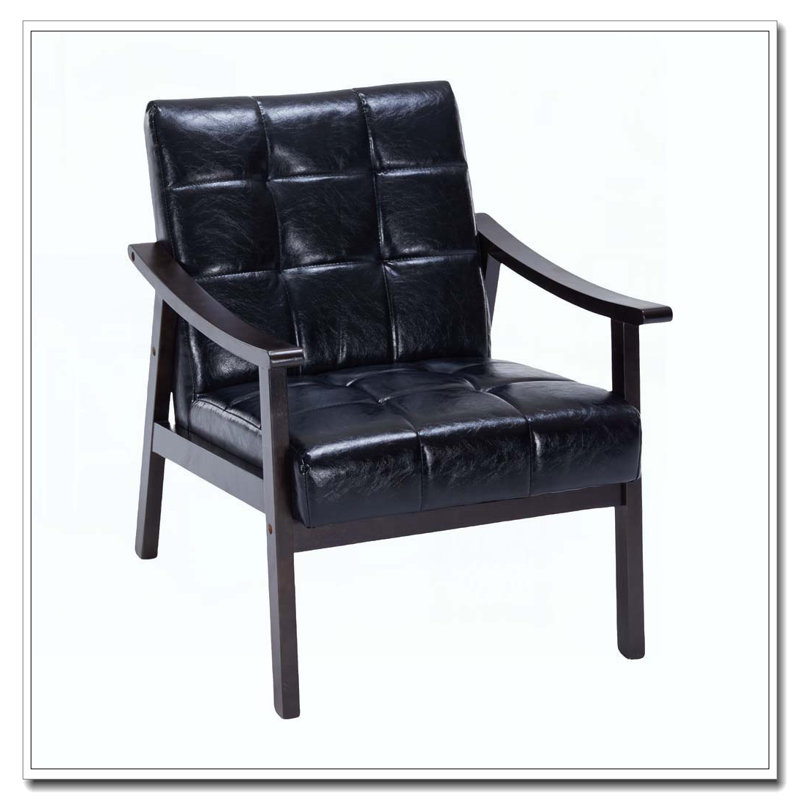 Chaise avec accoudoirs et dossier haut