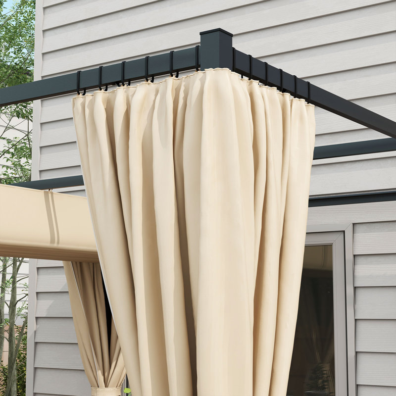 Altamahaw 3m x 3m Metal Pergola, Beige
