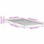 Floor Bed Frame 80 X 210 Cm Solid Pine Wood-1393894775