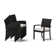 Ehrenfried Powder Coated Aluminum Outdoor Stacking Dining Armchair with Cushion