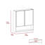 Pharmacie Manchester avec miroir blanc Manchester-98629269