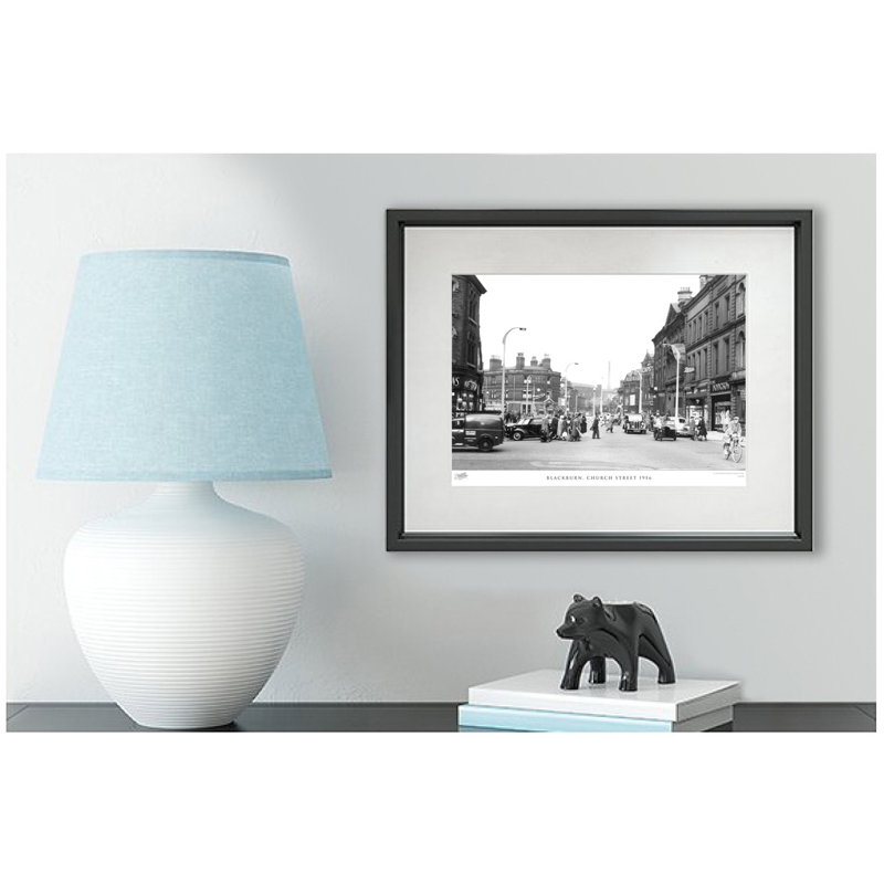 Blackburn, Church Street 1956 - Single Picture Frame Print, 40cm H x 50cm W x 2.3cm D