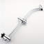 Douche avec barre en acier inoxydable de 26 po et tête double à 7 modes, barre coulissante murale, 7 jets -