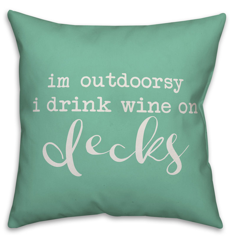 Outdoor Throw Pillow, 18" x 18", Mint Green