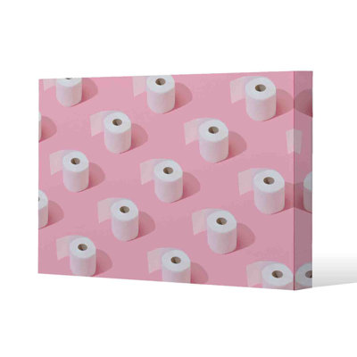 Toilet Rolls by Andrew Lee - Wrapped Canvas Print