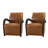  Peru 26.5"W Modern Genuine Leather Armchair with Unique Arms-619908234