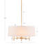 Lustre 5 lumières à abat-jour tambour-1337021486