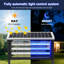 Zapper électrique à énergie solaire, couvre-insectes intérieur / extérieur 3 000 pieds carrés, idéal pour le patio et le jardin
