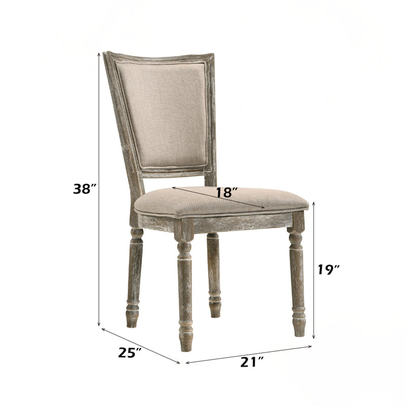 Chaise rembourrée (ensemble de 2)