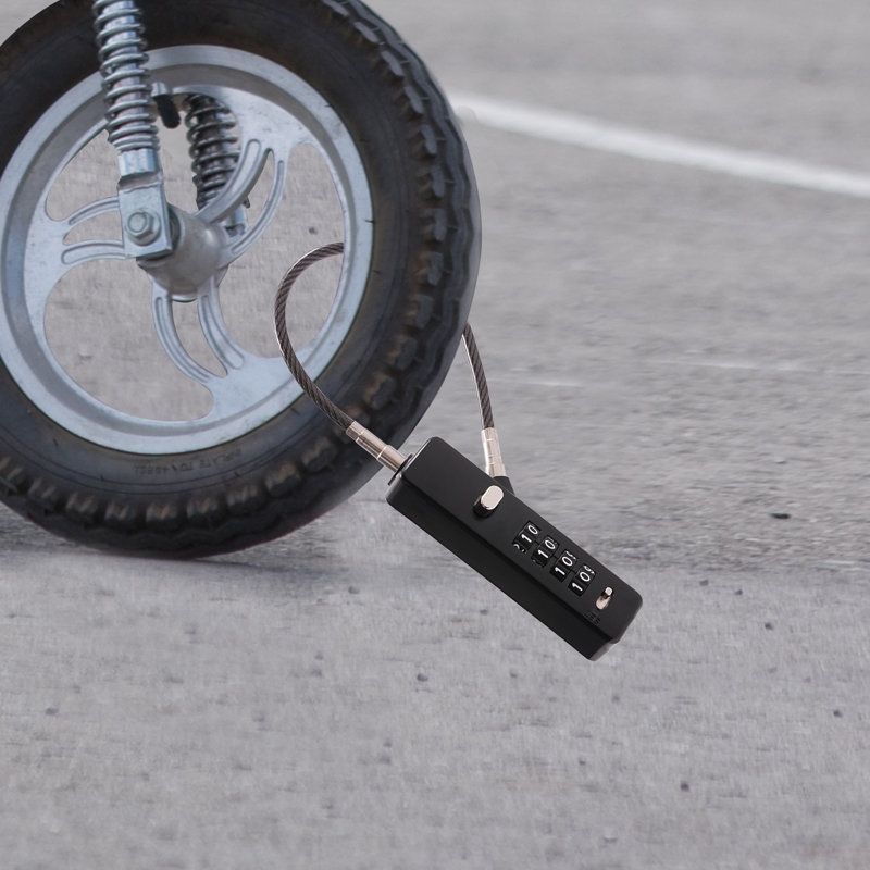 CNCEST Black Cable Lock with Combination