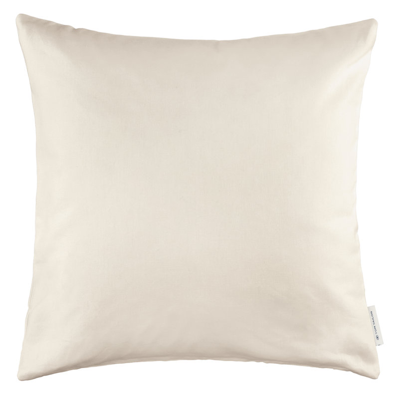 Square Throw Cushion Cover, 50 cm H x 50 cm W, Cream coloured