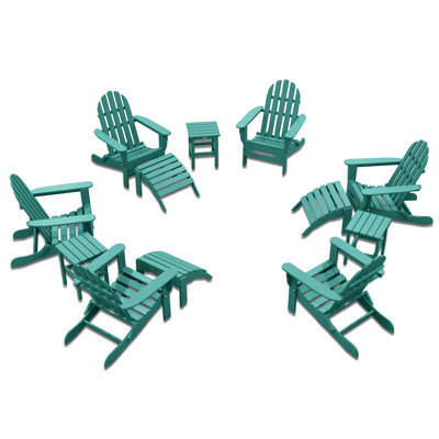Leighton Foldable Outdoor Adirondack Set
