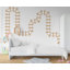 Train, voie murale, autocollant en vinyle, voie ferrée, train, décoration murale, salle de jeux pour enfants, art mural, chambre à coucher, autocollant mural 422RS