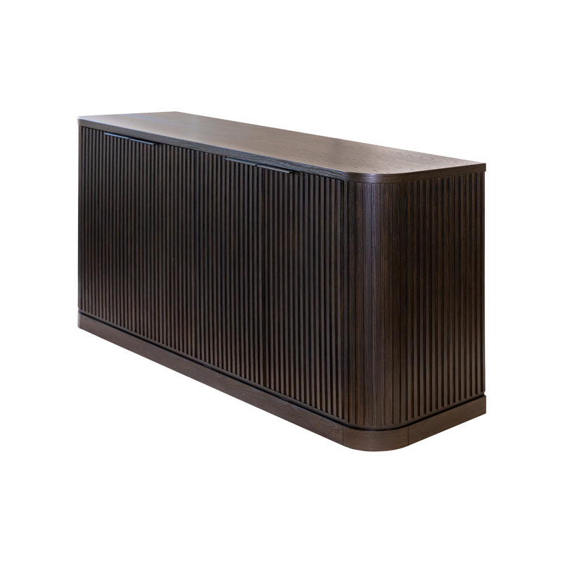 Contemporary Style, Wood Dining Sideboard, Dining Storage Cabinet, TV Stand, Entertainment Console, Fully Assembled, Brown