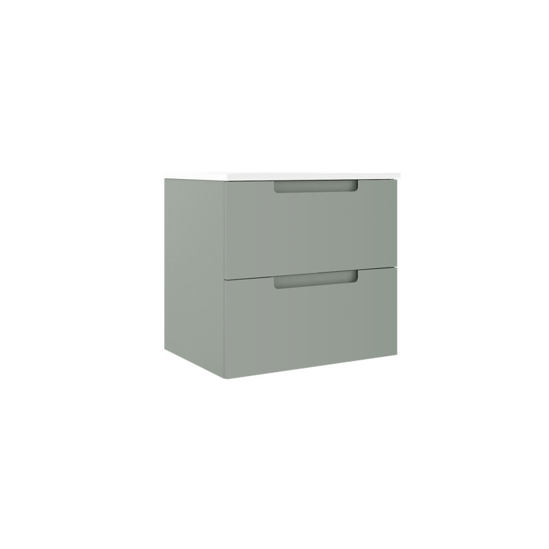 Ensemble de meuble-lavabo simple 24 po, Vert sauge