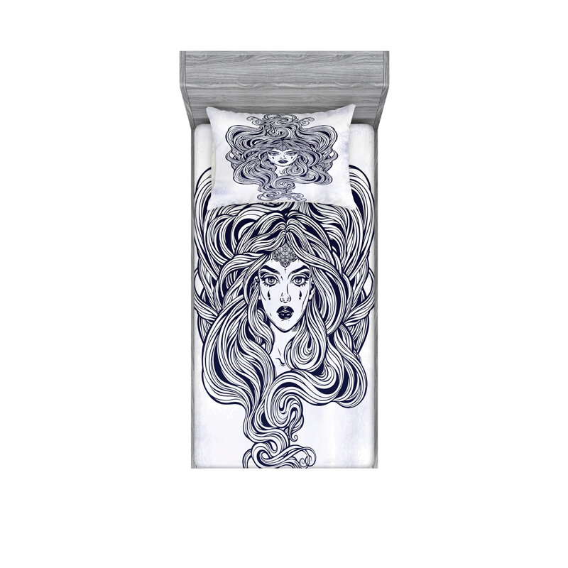 Ensemble de draps pour salon de coiffure, Ensemble de draps pour lit simple avec drap-housse