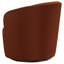 Chaise pivotante orange brûlé Resnick